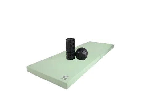 Jeflex klappbare Weichbodenmatte - 200 x 70 x 8 cm - Weichbodenmatte für Gymnastik, Yoga und Fitness, platzsparend und sicher, hergestellt in Deutschland aus hautfreundlichem, phthalatfreiem Kunstleder.