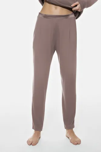 Mey Schlafhose Mey Damen Hose knöchellang Serie Pure Chic Uni (1-tlg) Softe Pyjamahose, glänzender Satinbund, Modal-Mix, mit Taschen