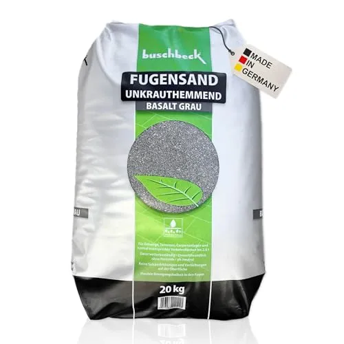 Buschbeck Fugensand Unkrautfrei 20 kg – effektiver Fugenfüller für Pflasterfugen und Terrassen
