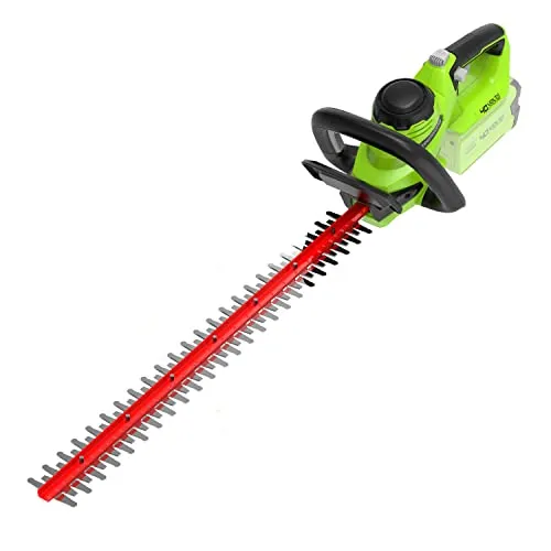 Akku-Heckenschere Greenworks G40HT 40V - 61 cm Schwertlänge, leistungsstark und kabellos für präzise Heckenschnitte