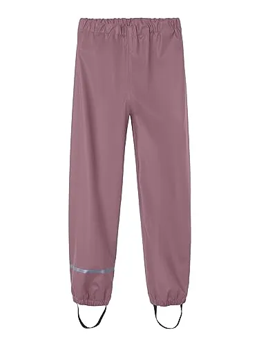 NAME IT Unisex Nkndry Rain Pant Fo Noos Jacke, Wistful Mauve, 104 EU - Regenjacke für Jungen, wasserabweisend und perfekt für nasses Wetter beim Spielen im Freien