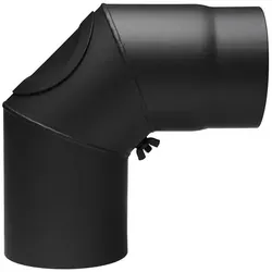 raik 90° Rauchrohrbogen 130 mm mit Reinigungsöffnung