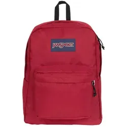 JanSport SUPERBREAK ONE Großer Rucksack, Red Tape (Rot) - Tagesrucksäcke, hergestellt aus recycelten Materialien, mit großem Hauptfach und kultigen, gepolsterten Schultergurten für optimalen Tragekomfort.