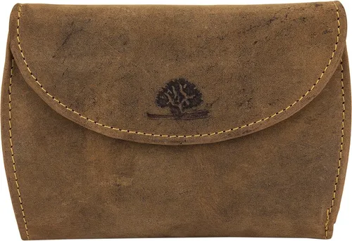 Greenburry Herren Geldbörse Vintage Braun Leder - Herren-Geldbörse im Querformat mit 12 Kreditkartenfächern, 2 Münzfächern und 2 Scheinfächern, bietet viel Stauraum und stilvolles Design.