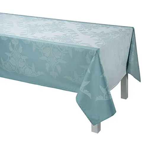 LJF 25120 Beschichtete Tischdecke Syracuse Aqua 150X260 Cm in türkis von Le Jacquard Français