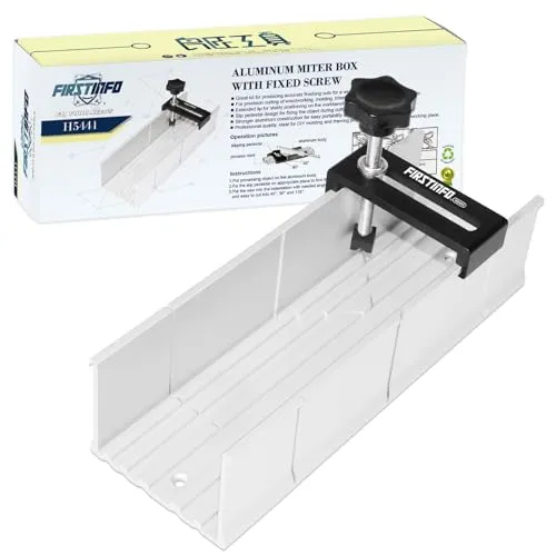 FIRSTINFO H5441 | Aluminium-Gehrungslade 250 x 87 x 65 mm | 3 Schnittwinkel
