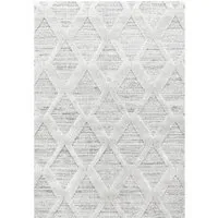 Xxxl Webteppich Pisa 4703 grau - Moderne Teppiche, rechteckiger Webteppich 200x290 cm, schmutzabweisend und pflegeleicht, ideal für Fußbodenheizung und für Hausstauballergiker geeignet.