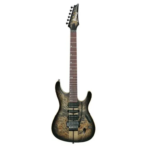 Ibanez S1070PBZ-CKB Charcoal Black Burst - E-Gitarre mit Mahagoni-Korpus und hochwertigem HSH-Pickup-Setup, ideal für vielseitige Klangmöglichkeiten und beeindruckenden Sound.