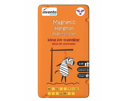 Invento Spiel Magnetspiel Hangman Galgenmännchen Metalldose