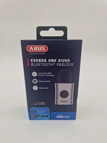 ABUS Everox One Smartes Vorhängeschloss 45mm - Smartes Vorhängeschloss mit automatischer Verriegelung, ideal für den sicheren Schutz von Wertsachen, wetterfest und benutzerfreundlich.