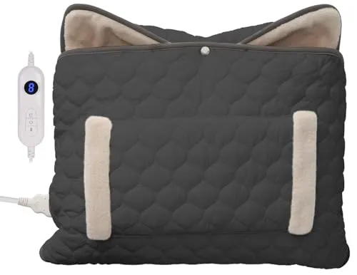 Wilson Gabor Heizkissen Rücken: 2in1-Fußwärmer und Körper-Heizkissen, 10 Stufen, Ausschalt-Timer, 50 W (Nacken Schulter Rücken, Fußwärmer Fußsack, Nackenkissen)