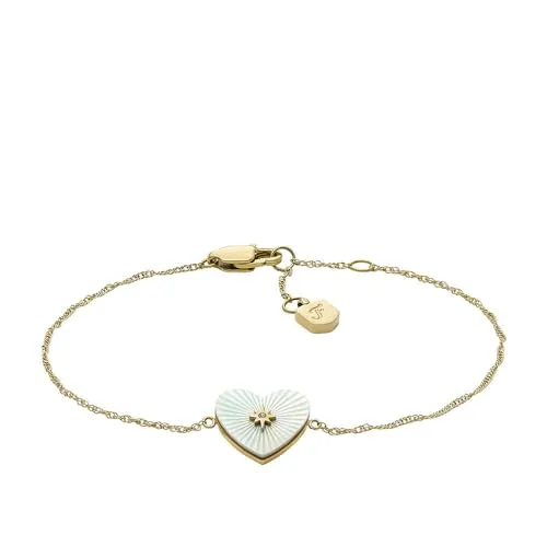 Fossil Damen Jewelry Gold-Edelstahl-Armband, JF04733710 von Fossil