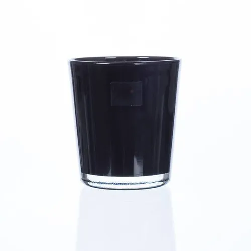 Glas Orchideentopf Blumentopf ORCHID schwarz H. 13,5cm D. 12,5cm Sandra Rich