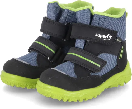 Superfit Jungen - Schuhe HUSKY1 Boot, Modern, SCHWARZ/HELLGRÜN - Wanderschuhe mit GORE-TEX Membrane: wasserdicht und atmungsaktiv, ideal für Abenteuer im Freien. Herausnehmbare Einlegesohle und kuscheliges Warmfutter bieten hohen Komfort.
