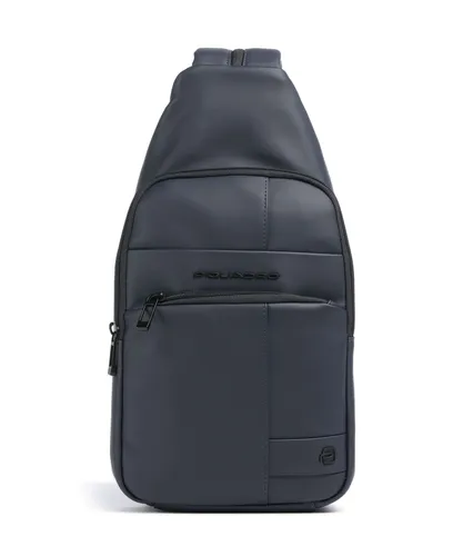 Piquadro W129W Slingbag blau CA6540W129W-BLU - Stylische Slingbag aus robustem Polyurethan, ideal für den Alltag. Mit durchdachtem Design und praktischem Platzangebot.