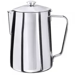 Contacto Kaffeekanne 0,9 l - Elegante Kaffeekanne aus hochglänzendem Edelstahl 18/10 mit praktischem Scharnierdeckel - ideal für stilvolle Kaffeepausen.