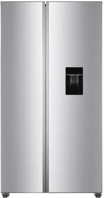 PKM SBS444EIXWD Kühl-Gefrierkombination - Kühlschrank mit 439 L, Wasserspender und No-Frost-Technologie für müheloses Abtauen, ideal für große Haushalte.