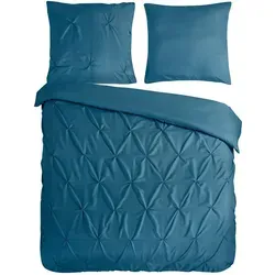 Bettwäsche Elegance Petrol 200x200 cm - Hochwertige Mikrofaser-Bettwäsche in Petrol, bügelleicht und pflegeleicht, ideal für ein stilvolles Schlafzimmer.