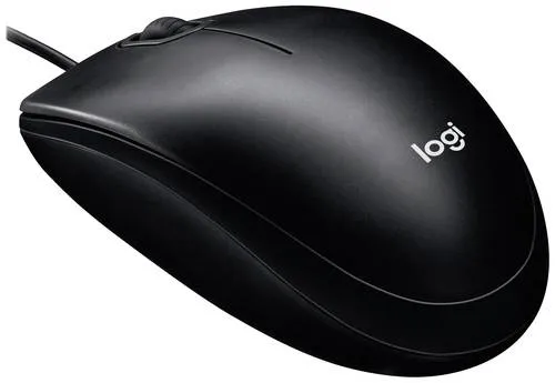 Logitech M100 Schwarz - Kabelgebundene Maus mit 1000 dpi, robust und komfortabel für professionelles Arbeiten