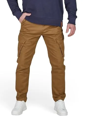 riverso Cargohose Herren lang RIVNick Tapered Fit - Wanderhosen mit Tapered Fit Schnitt und stabilen Taschen, ideal für Arbeit, Freizeit und Sport. Hochwertige Verarbeitung in modischen Farben, perfekt für alle Jahreszeiten.