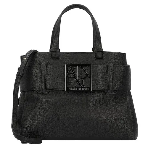 Armani Exchange Shopper Tasche 34 cm schwarz - Elegante Handtasche in Schwarz, ideal für den Alltag oder besondere Anlässe, mit stilvollem Design und viel Platz für Ihre Essentials.