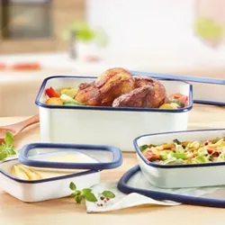 HONEYWARE Classic-Emailledose, S flach, 0,42L