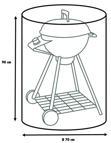 Primaster Schutzhülle 70x90 cm für Kugelgrills