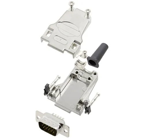 TRU COMPONENTS TRU COMPONENTS TCDTZF09HDP15K 7709536 D-SUB Stiftleisten-Set 180 ° Pol Elektro-Kabel