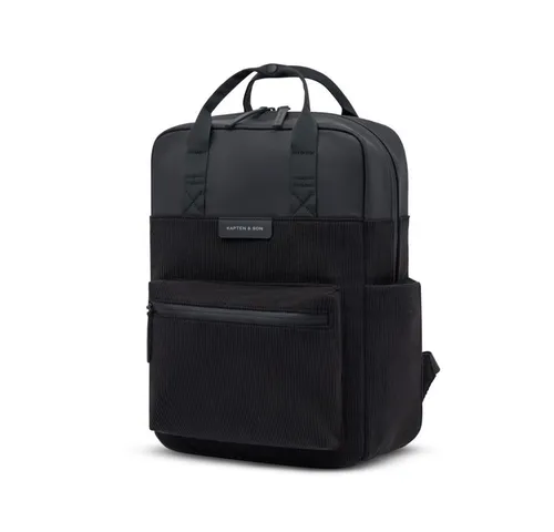 Kapten & Son Rucksack Bergen Pro Cord – Laptop- und Antidiebstahlfach - Moderner Rucksack mit Laptopfach, Antidiebstahlfach und Kofferbefestigung. Hergestellt aus 76 % recyceltem PET, bietet er Funktionalität und Stil für Alltag und Reisen.