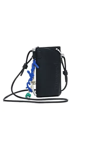 Desigual Mone_Half Logo Milton Geldbörse, 2000 Black - Damen-Geldbörse mit Reißverschluss, mehreren Innenfächern und abnehmbarem Griff für optimalen Komfort und Stil.