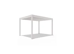 Elektrische Pergola Deluxe Sand | 3 x 4 M mit LED - Elegante Aluminium-Pergola 3 x 4 m mit elektrisch verstellbarem Dach und RGB-LED-Beleuchtung. Witterungsbeständig und wartungsfrei, ideal für gemütliche Abende im Freien.