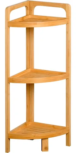 Eckregal aus Bambus, 3 Ablagen von KESPER®