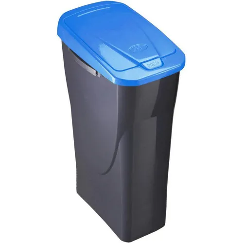 M-Home EcoBin Recycling-Abfalleimer 15 l, Anthrazit/Blau, Connect Ready
