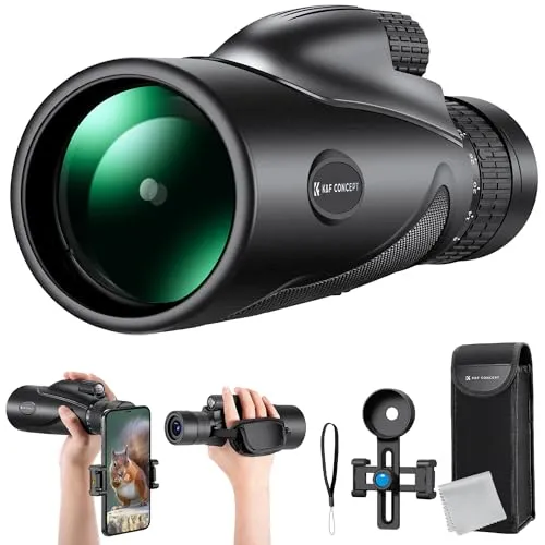 K&F Concept 8-32X50 HD Monokular Teleskop mit Mobiltelefonclip