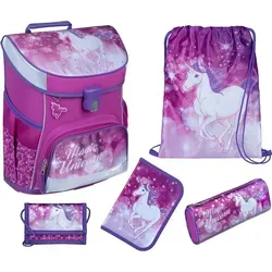 MAGIC UNICORN EINHORN Schulranzen Scooli Campus Fit 5-teiliges Set