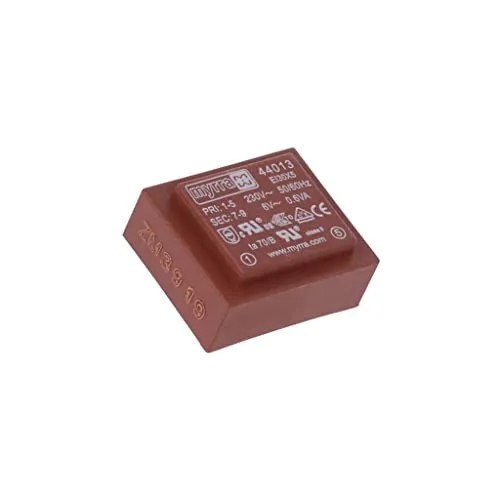 Transformator: überzogen 0,6VA 230VAC 6V 100mA Montage: PCB MYRRA 44013