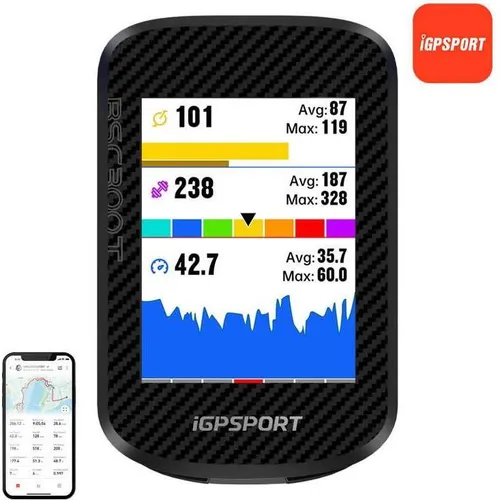 iGPSPORT BSC300T GPS Bike Computer - Fahrradcomputer mit 2,4-Zoll-Farb-Touchscreen, IPX7 wasserdicht, und 20 Stunden Akkulaufzeit. Ideal für präzise Navigation und umfassende Leistungsüberwachung.