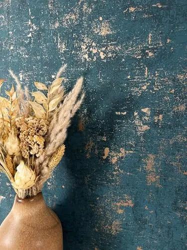 NEWROOM Tapete Blau Vlies Betonoptik in blau von Newroom