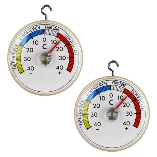 Stück Kühlschrankthermometer Haken selbstklebend Gefrierschrank Thermometer 2