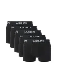Lacoste 5er-Pack Boxershorts schwarz M - Herrenunterhosen, hochwertiger 5er-Pack aus 95% Baumwolle für optimalen Tragekomfort und eine perfekte Passform.