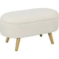 Homcom Sitzbank Weiß 82x45x41 cm