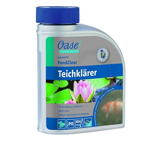 Oase AquaActiv PondClear 500 ml - Effektive Wasseraufbereitung für Teiche, unterstützt die Klarheit und sorgt für ein harmonisches Teichumfeld, ideal für Koi-Teiche.