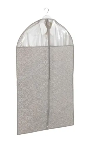 WENKO Kleidersack Balance 100 x 60 cm - Kleiderhülle, sicherer Schutz, Aufbewahrung für Anzüge und Kleider, Polypropylen, 60 x 100 cm, Taupe