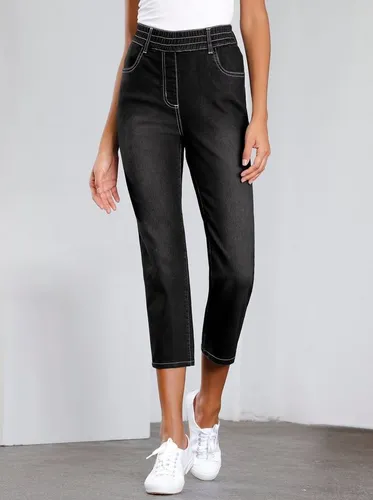 Sieh an! Jeansshorts 3/4-Jeans komfortabel
