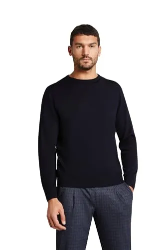 Rundhalspullover BUGATTI, Herren, Gr. M, Blau