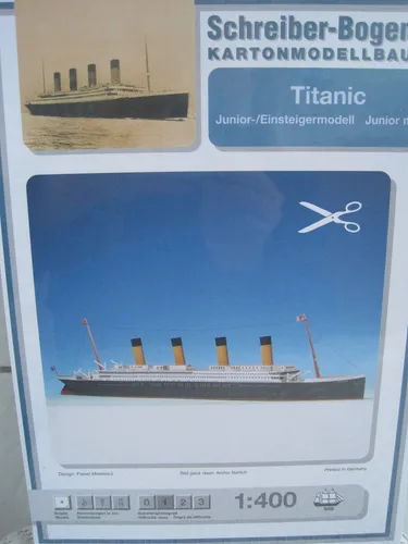 Titanic f. Einsteiger Schiff Kartonbausatz *NEU* Schreiber- Bastelbogen
