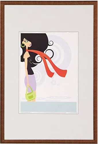 walther design Bilderrahmen bronze 60 x 90 cm - Wand- & Tischbilderrahmen, eleganter Kunststoffrahmen mit 9,8 mm Halbrundprofil, ideal für kreative Präsentationen Ihrer Bilder.