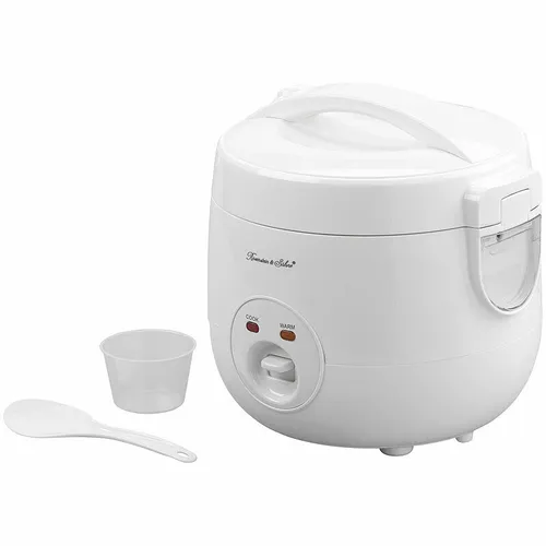 Reiskocher mit Warmhalte-Funktion & Dampfgar-Einsatz, 1,2 Liter, 500 W - Reiskocher mit Dampfgar-Funktion, ideal für gesunde Mahlzeiten und perfekte Reiszubereitung. Mit 1,2 Liter Kapazität und 500 W Leistung.