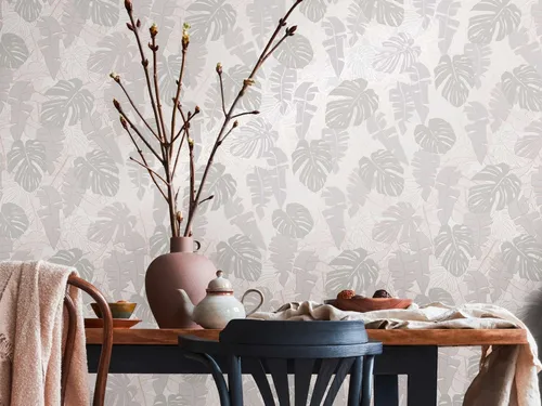 Livingwalls Vliestapete House of Turnowsky Palmen 389053 - Moderne Vliestapete mit Palmenmotiv, ideal für jedes Zimmer. Einfach zu verarbeiten und restlos trocken abziehbar, sorgt sie für eine stilvolle Wohnatmosphäre.