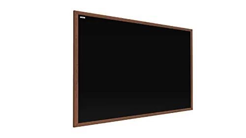 ALLboards Kreidetafel mit Naturholzrahmen 60x40cm, Schwarz, Schreibtafel, Kreide